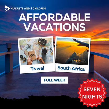 Full Week Accommodation at Various Resorts in South Africa